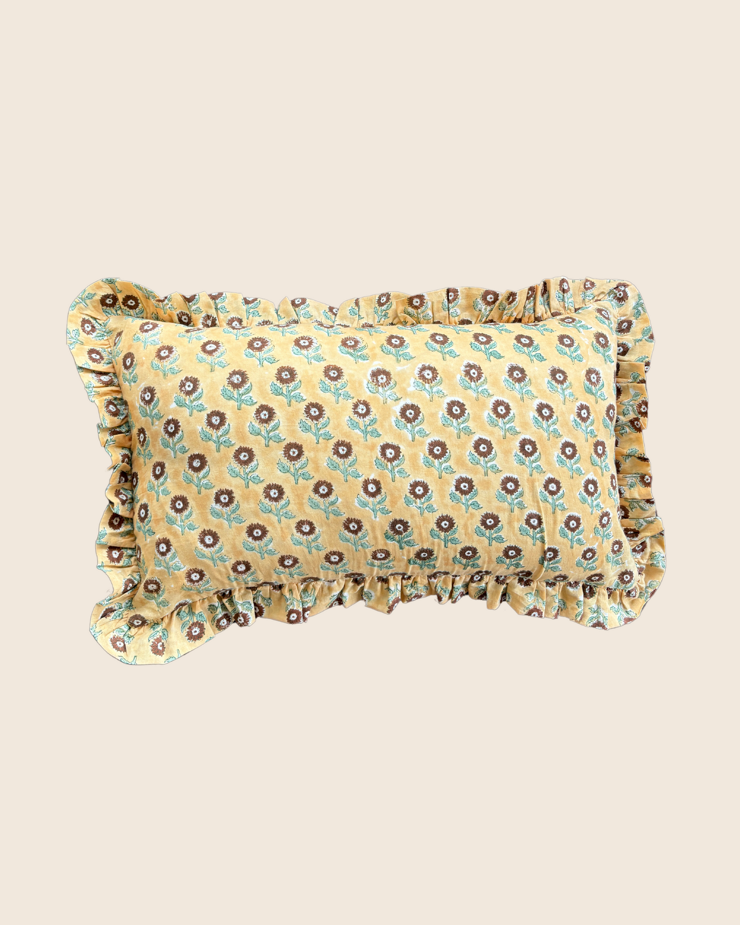 Golden Petal Rectangle CUSHION