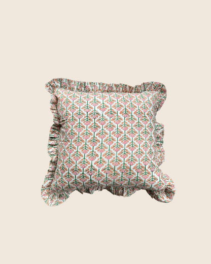 Lotus Pink Square CUSHION