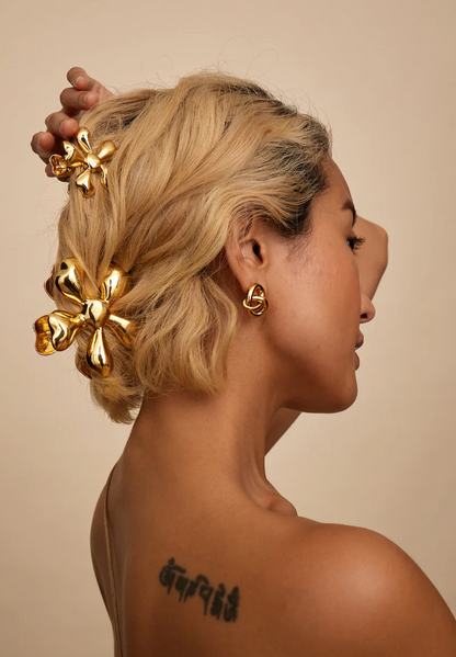 Gold Flower HAIR CLIP