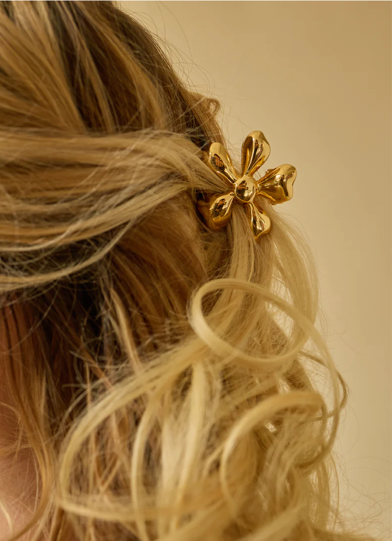 Gold Flower HAIR CLIP