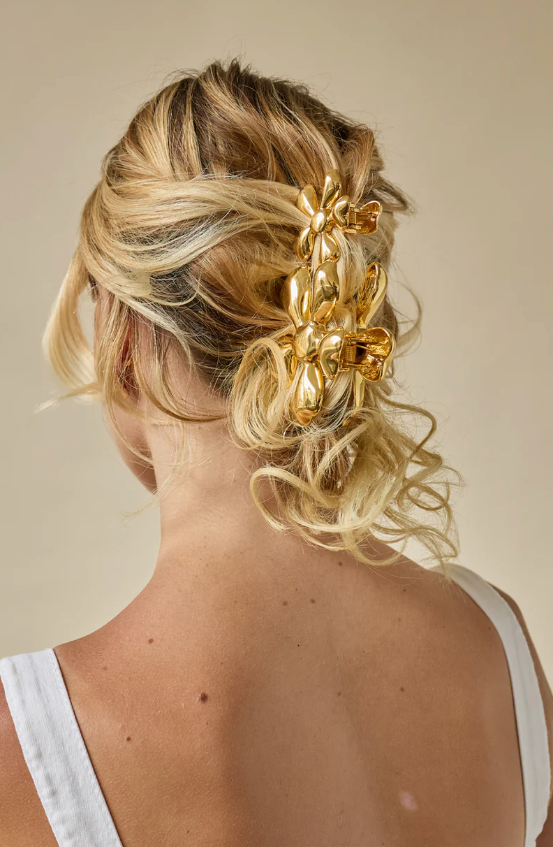 Gold Flower HAIR CLIP