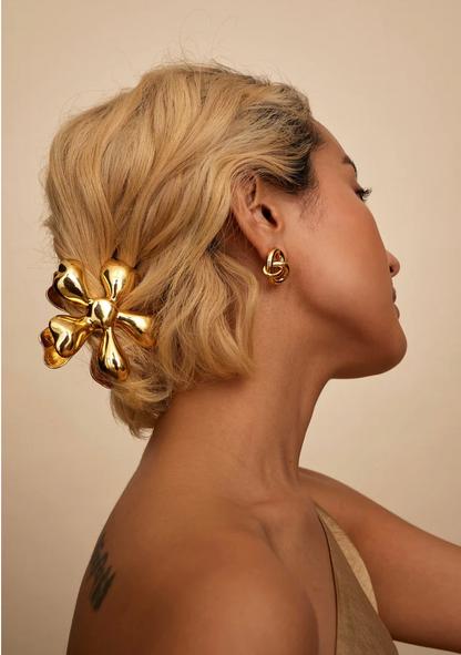 Gold Flower HAIR CLIP