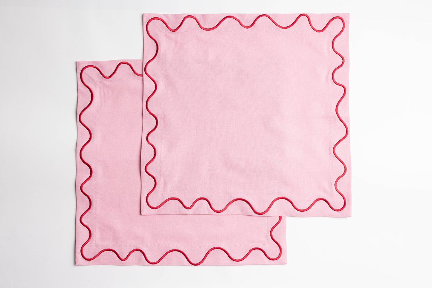 Maude Napkins with wave trim (Set of 2)