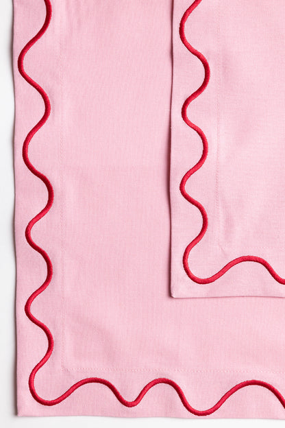 Maude Napkins with wave trim (Set of 2)